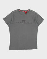 Vintage Y2K 00s Parasuco Grey Khaki Heavyweight Logo Crewneck T-Shirt - M