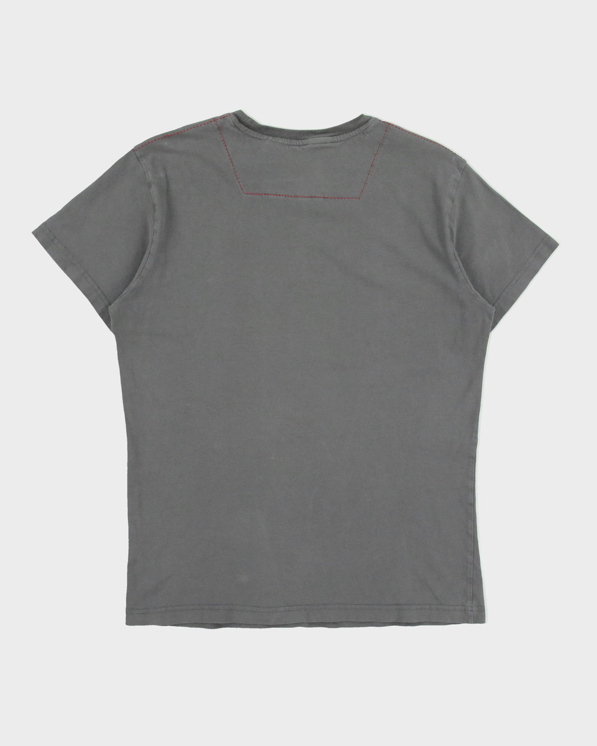 Vintage Y2K 00s Parasuco Grey Khaki Heavyweight Logo Crewneck T-Shirt - M