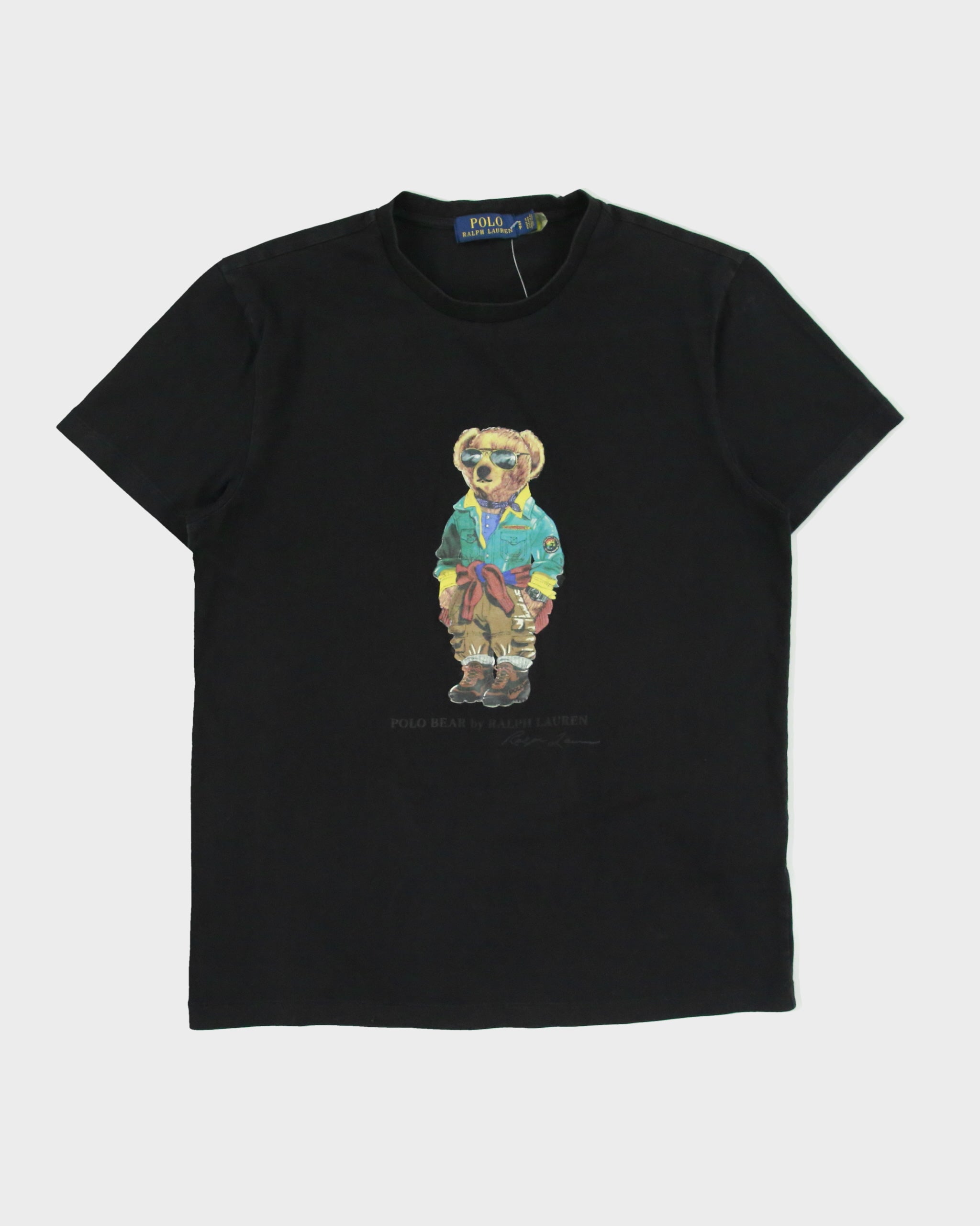Vintage Polo Bear Ralph Lauren Outdoors Bear Heavyweight Single Stitch Crewneck T-Shirt - M