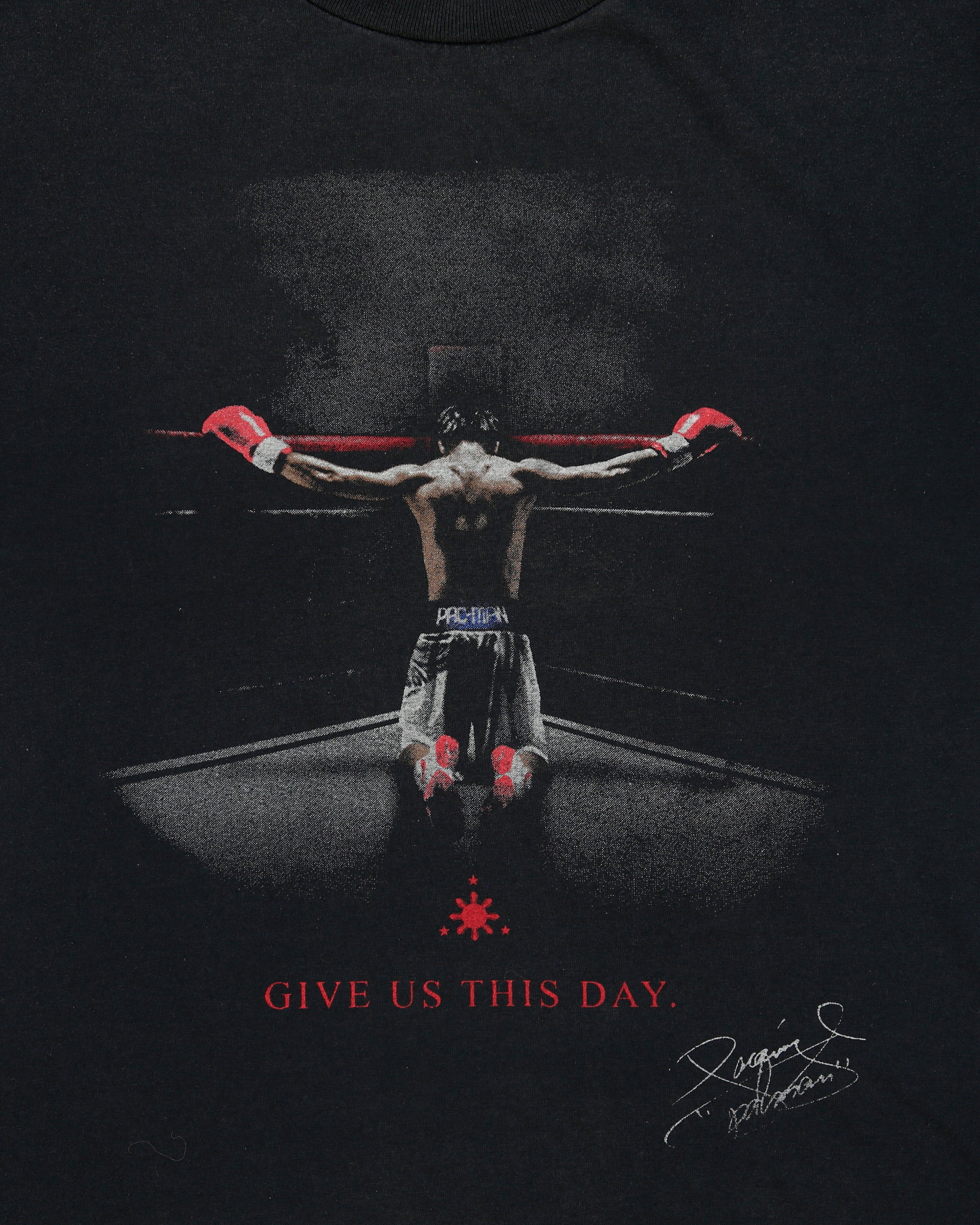 Vintage 2008 Y2K Manny Pacquiao Give Us This Day Heavyweight Crewneck T-Shirt - M