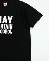 Vintage Y2K 00s Novelty 'May Contain Alcohol' Heavyweight Crewneck T-Shirt - XL