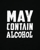 Vintage Y2K 00s Novelty 'May Contain Alcohol' Heavyweight Crewneck T-Shirt - XL