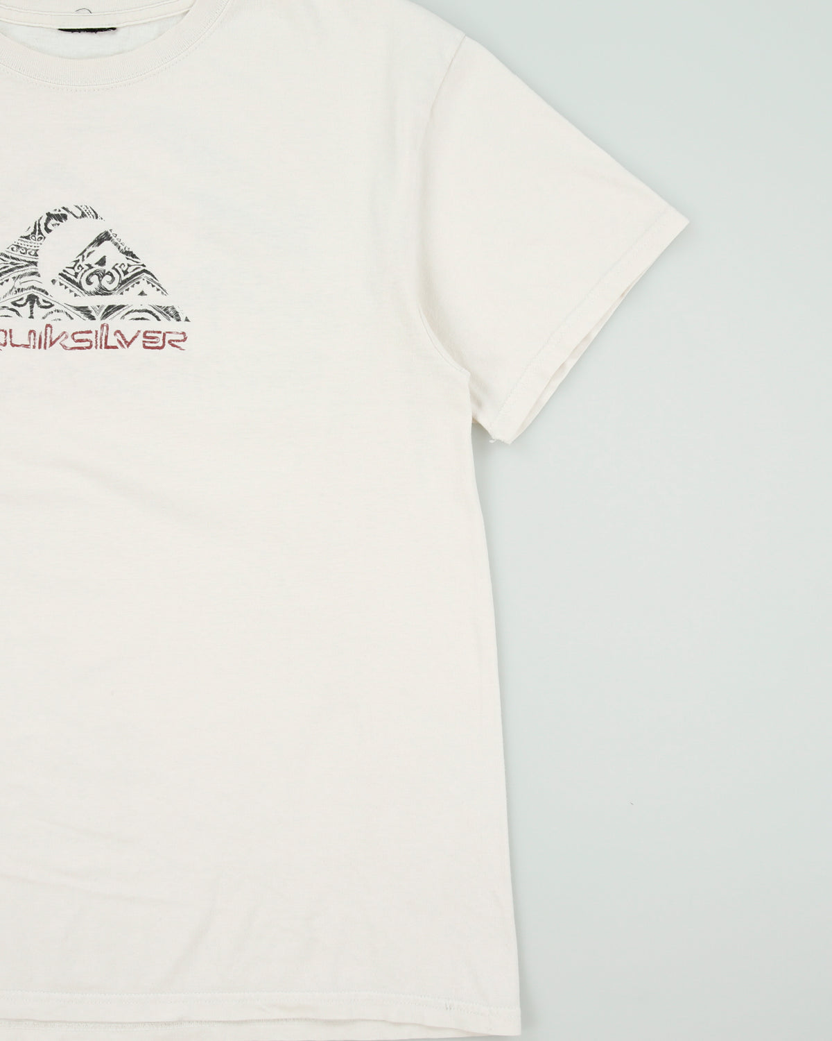 Vintage Y2K 00s Quiksilver Heavyweight Logo Crewneck T-Shirt - M
