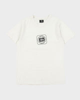 Vintage Stussy Worldwide Box Logo Distressed Heavyweight Crewneck T-Shirt - S