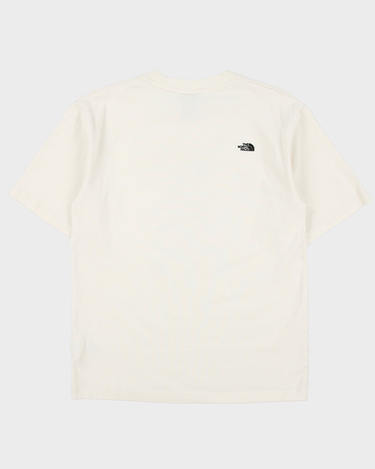 The North Face Cream Disconnect To Reconnect Oversized Ultra Heavyweight Crewneck T-Shirt - XS