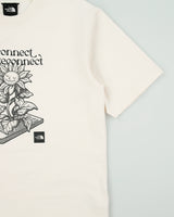 The North Face Cream Disconnect To Reconnect Oversized Ultra Heavyweight Crewneck T-Shirt - XS