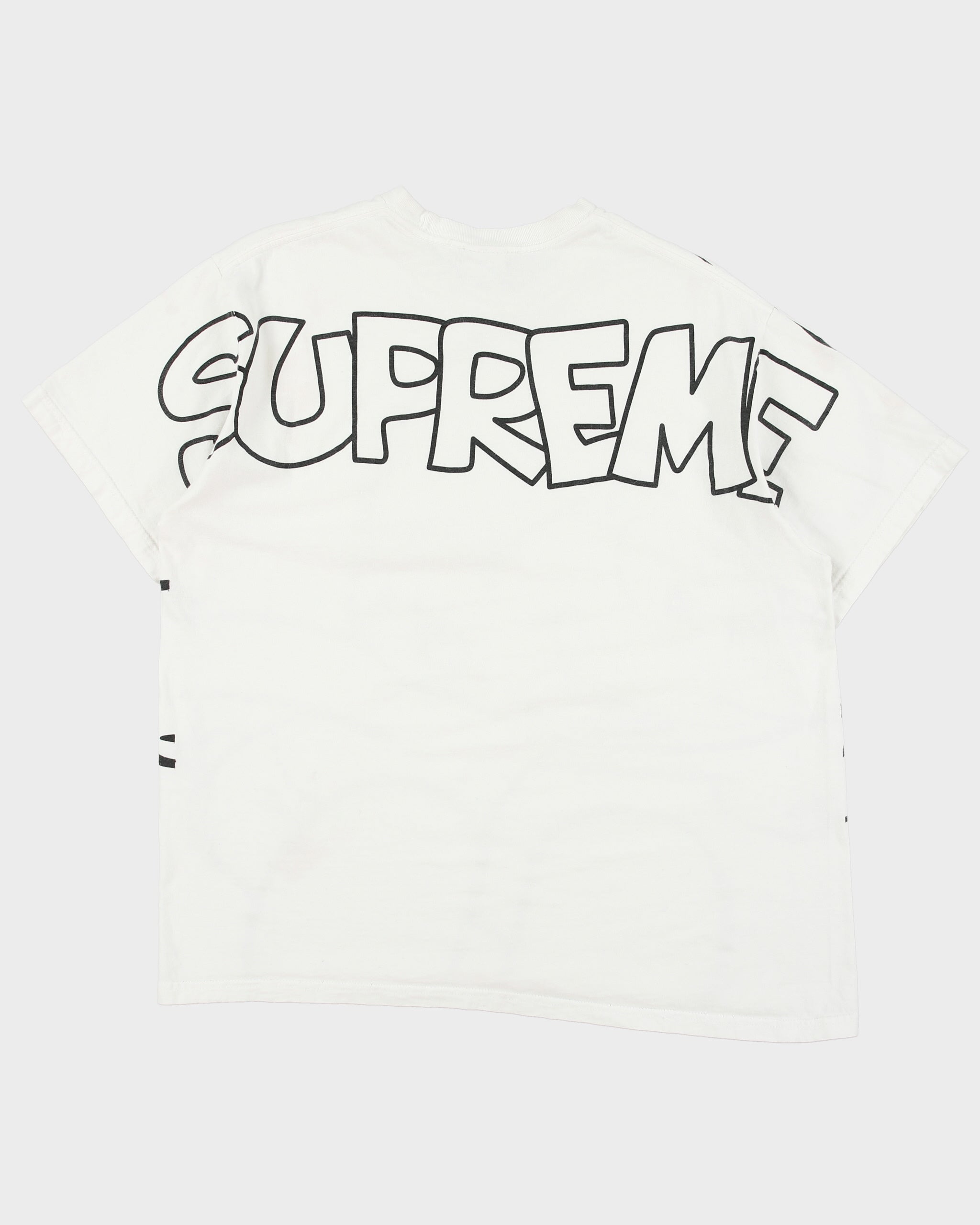 FW20 Supreme x Smurfs Heavyweight Made In USA Crewneck T-Shirt - L