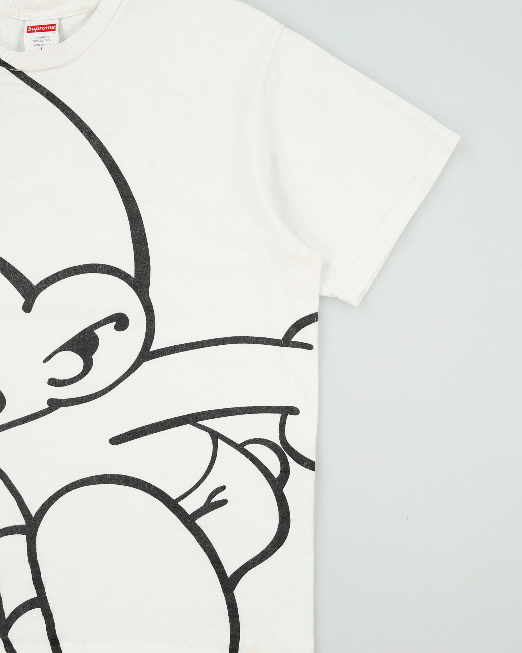 FW20 Supreme x Smurfs Heavyweight Made In USA Crewneck T-Shirt - L