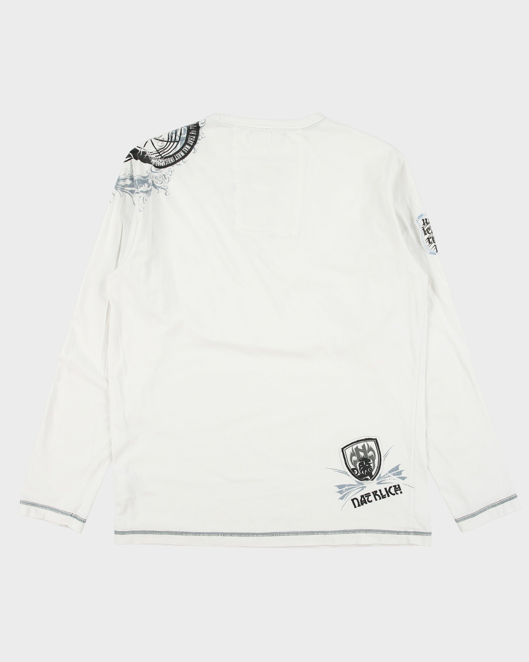 Vintage Y2K 00s Its Noize Heavyweight Long Sleeve Crewneck T-Shirt - M