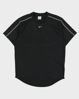 Vintage Y2K 00s Nike Centre Swoosh Crewneck Tape T-Shirt - S
