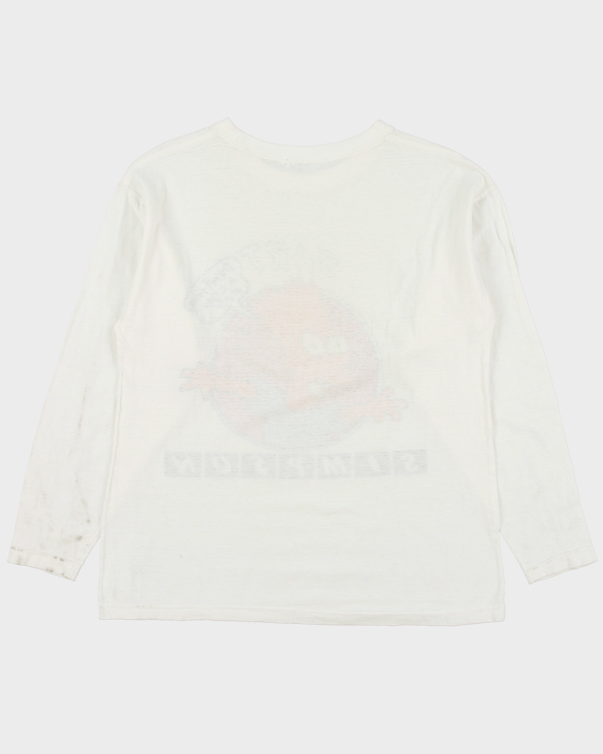 Vintage 1990s Bart Simpson Don't Have A Cow Man Heavyweight Long Sleeve Crewneck T-Shirt - M