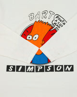 Vintage 1990s Bart Simpson Don't Have A Cow Man Heavyweight Long Sleeve Crewneck T-Shirt - M