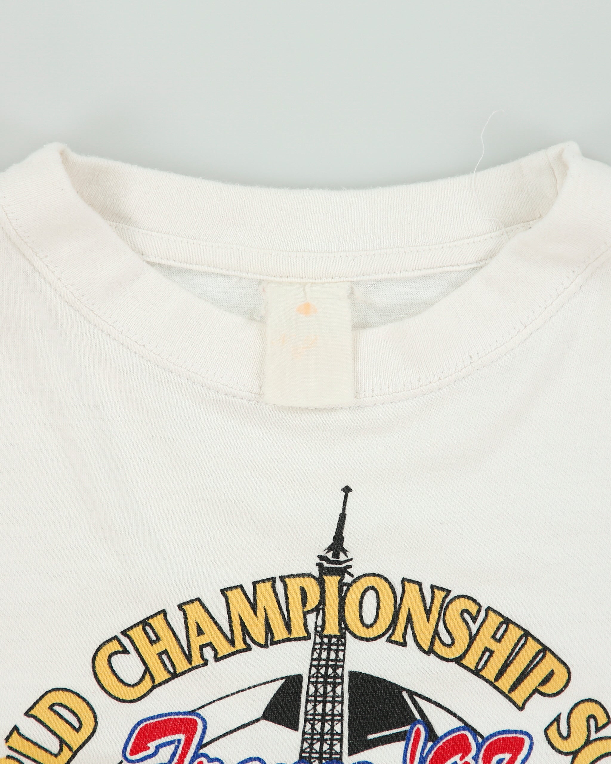 Vintage 1998 World Cup Team Italia Heavyweight Crewneck Football T-Shirt - L