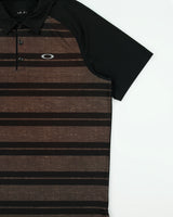 Vintage Oakley Striped O Logo Regular Fit Short Sleeve Polo Shirt - XL
