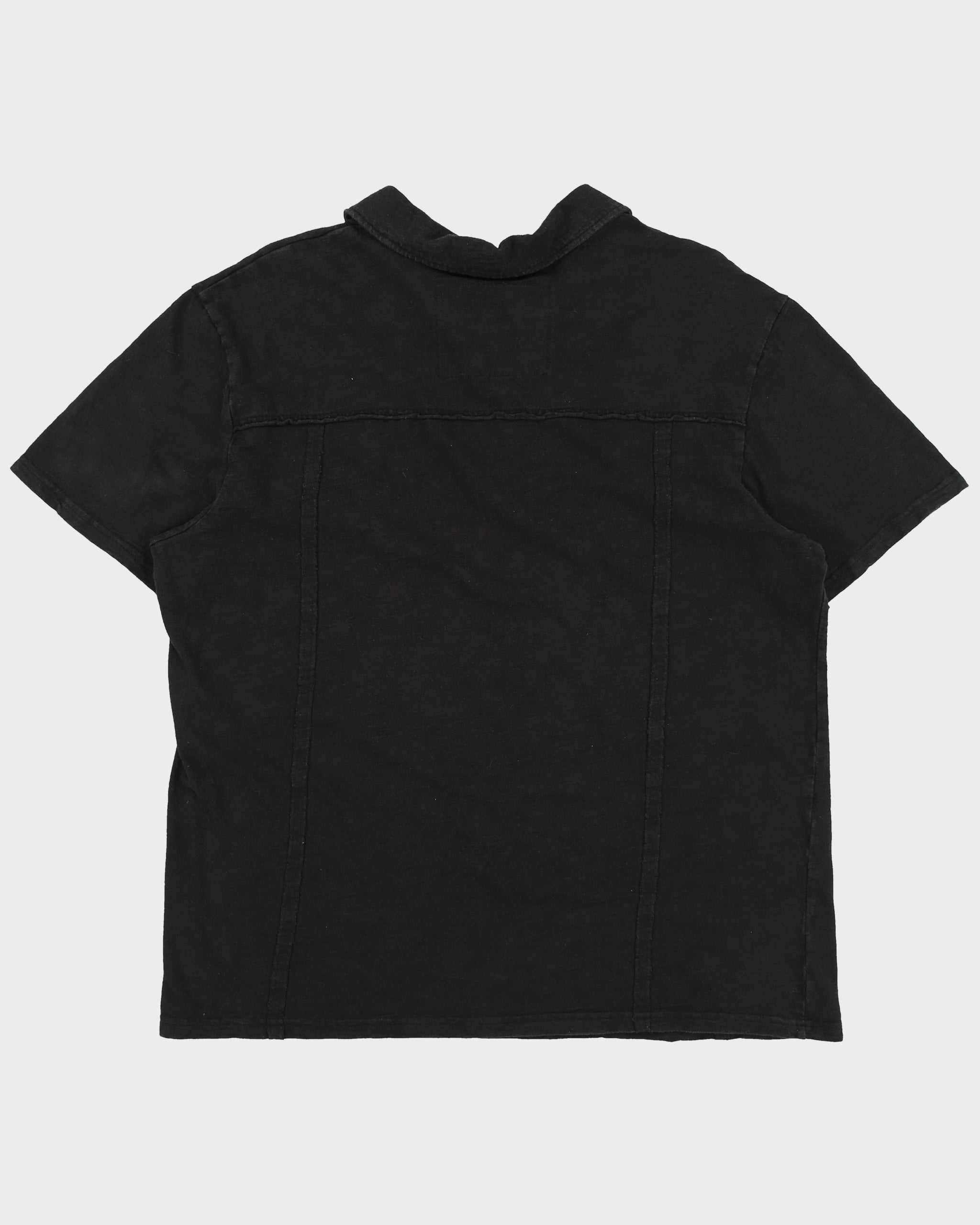 Vintage Y2K 00s Guess Graphic Buttonless Short Sleeve Polo Shirt - XL