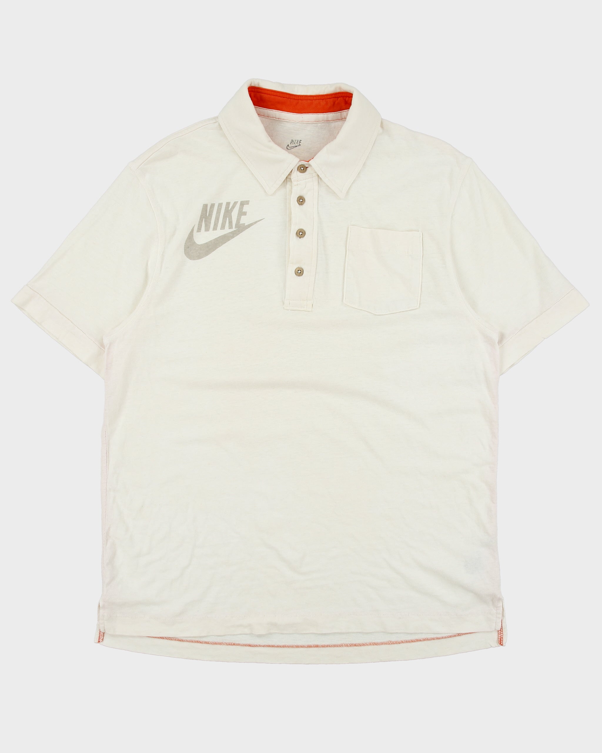 Vintage Y2K 00s Nike Logo Short Sleeve Pocket Polo Shirt - L