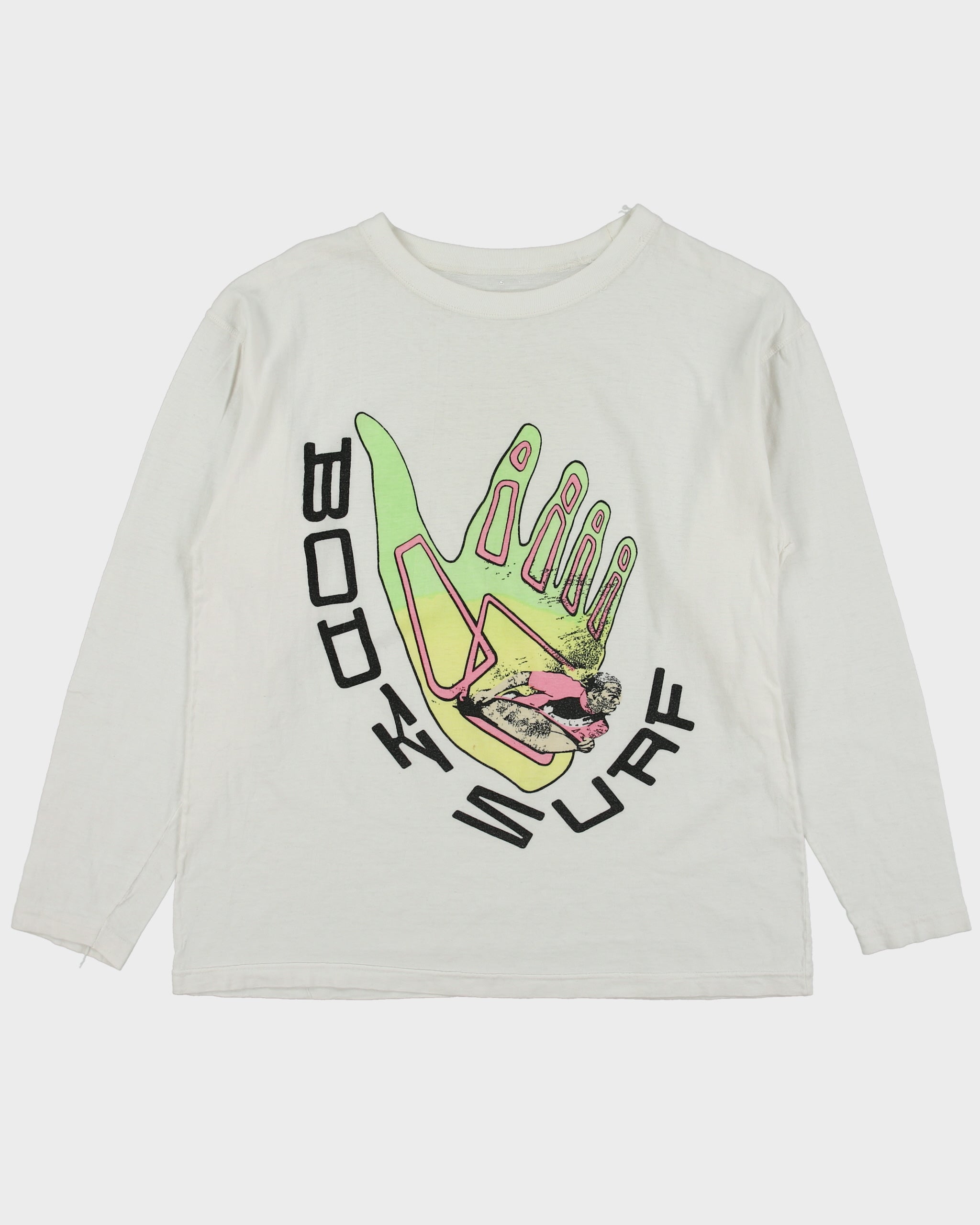 Vintage 1990s Body Surf Heavyweight Long Sleeve Crewneck T-Shirt - M