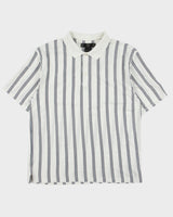 Vintage Y2K 00s Nike Golf Striped Short Sleeve Polo Shirt - L