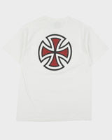 Vintage Y2K 00s Independent Truck Company Heavyweight Distressed Crewneck Skater T-Shirt - L