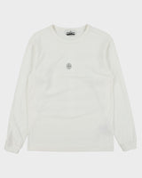 Stone Island Blurred Graphic 5 Heavyweight Single Stitch Loose Fit Long Sleeve Crewneck T-Shirt - S