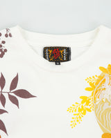 Vintage Y2K 00s Sukajan Embroidered Heavyweight Koi Carp Crewneck T-Shirt - M