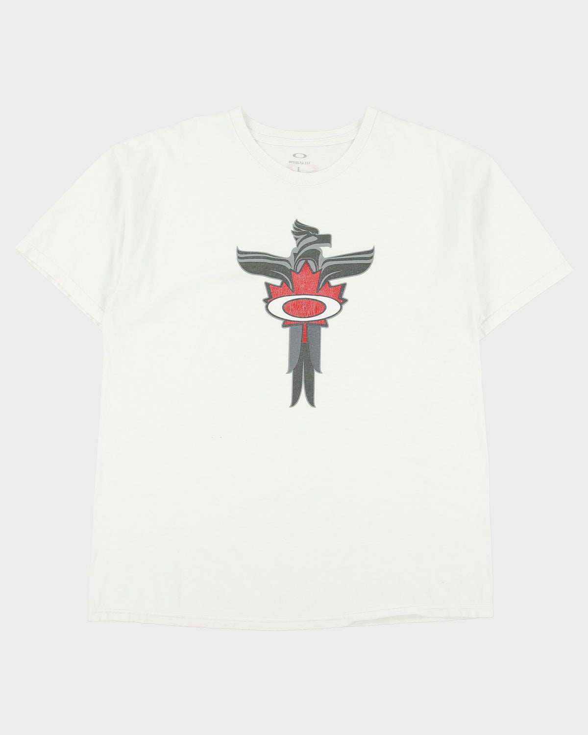 Vintage Oakley Vancouver Olympics Totem Heavyweight Regular Fit Crewneck T-Shirt - L