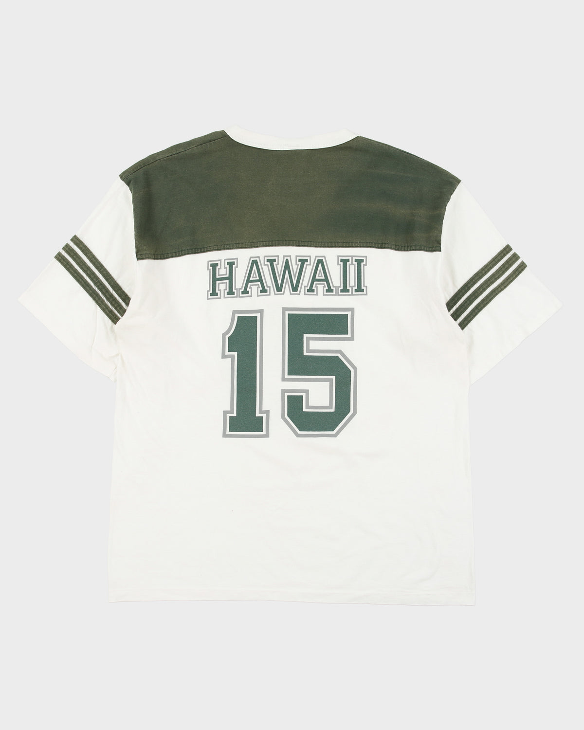Vintage 1990s Alore Heavyweight Hawaii Football Single Stitch Made In USA Crewneck T-Shirt - XL