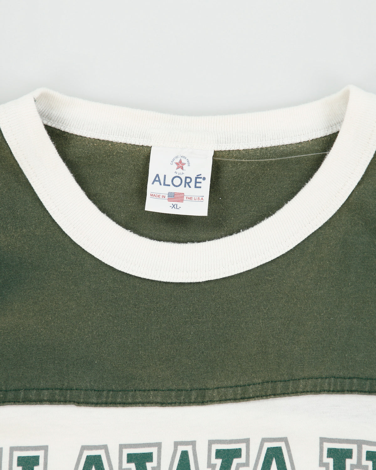 Vintage 1990s Alore Heavyweight Hawaii Football Single Stitch Made In USA Crewneck T-Shirt - XL