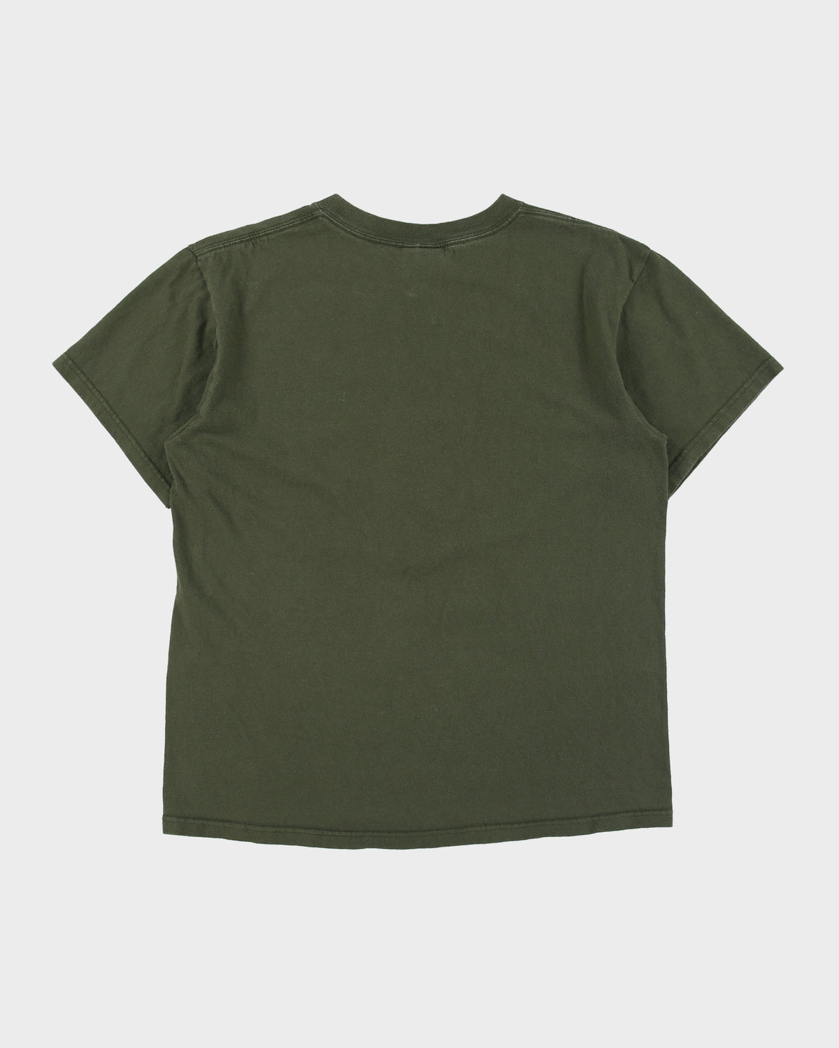 Vintage Y2K 00s Red Stripe Jamaica Khaki Heavyweight Crewneck T-Shirt - M