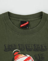 Vintage Y2K 00s Red Stripe Jamaica Khaki Heavyweight Crewneck T-Shirt - M