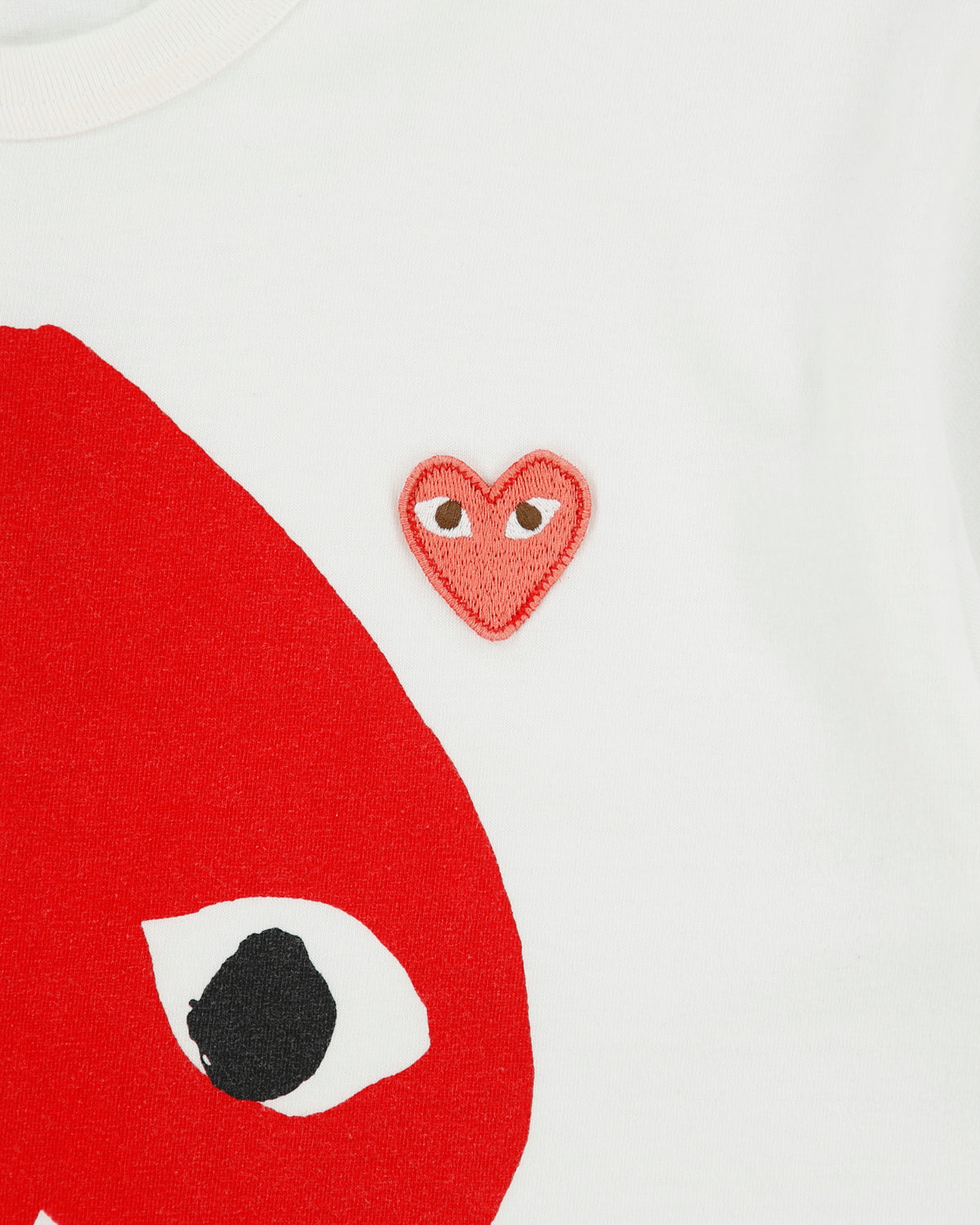 Comme Des Garçons PLAY Camo Mirrored Hearts Heavyweight Single Stitch Crewneck T-Shirt - S