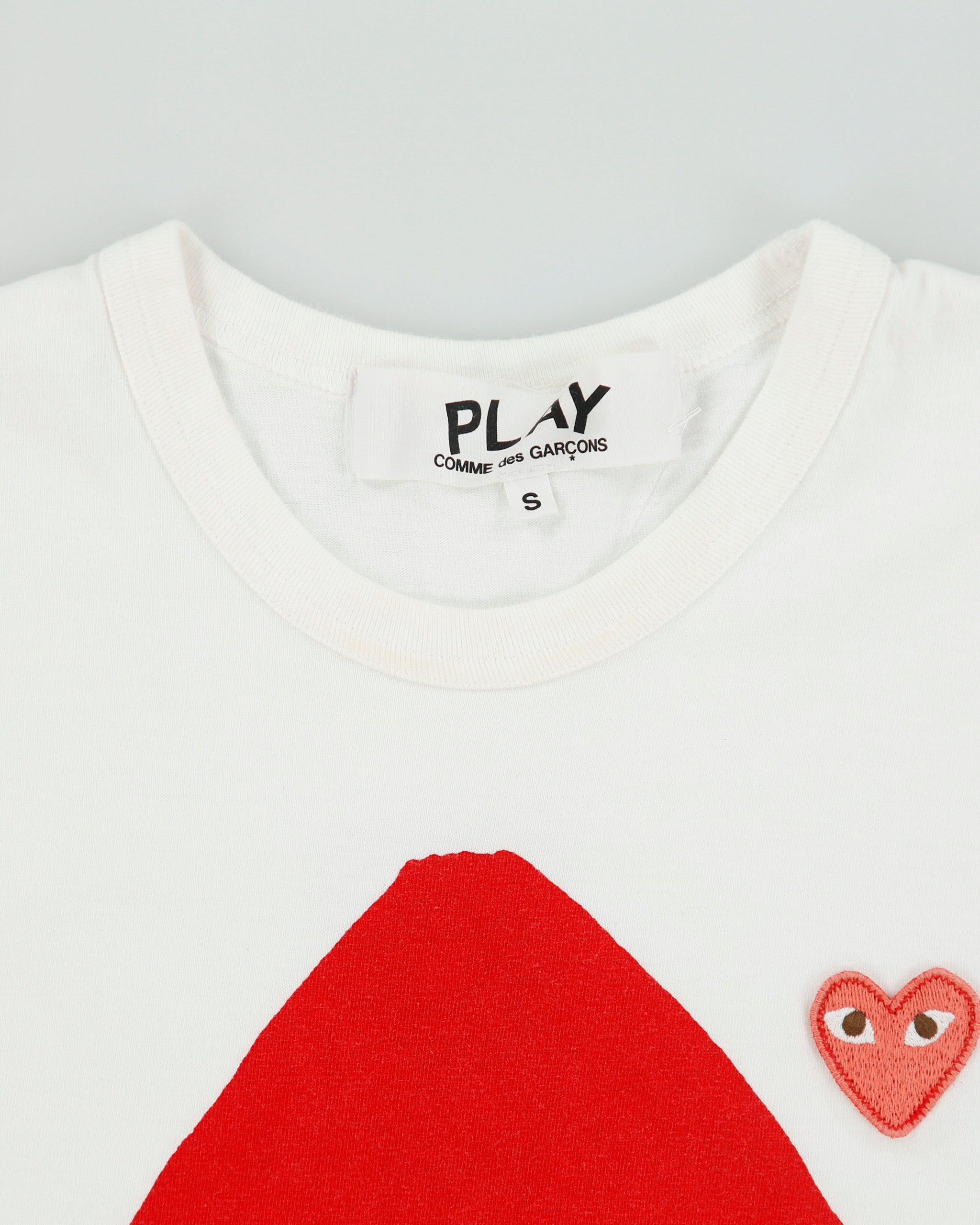 Comme Des Garçons PLAY Camo Mirrored Hearts Heavyweight Single Stitch Crewneck T-Shirt - S