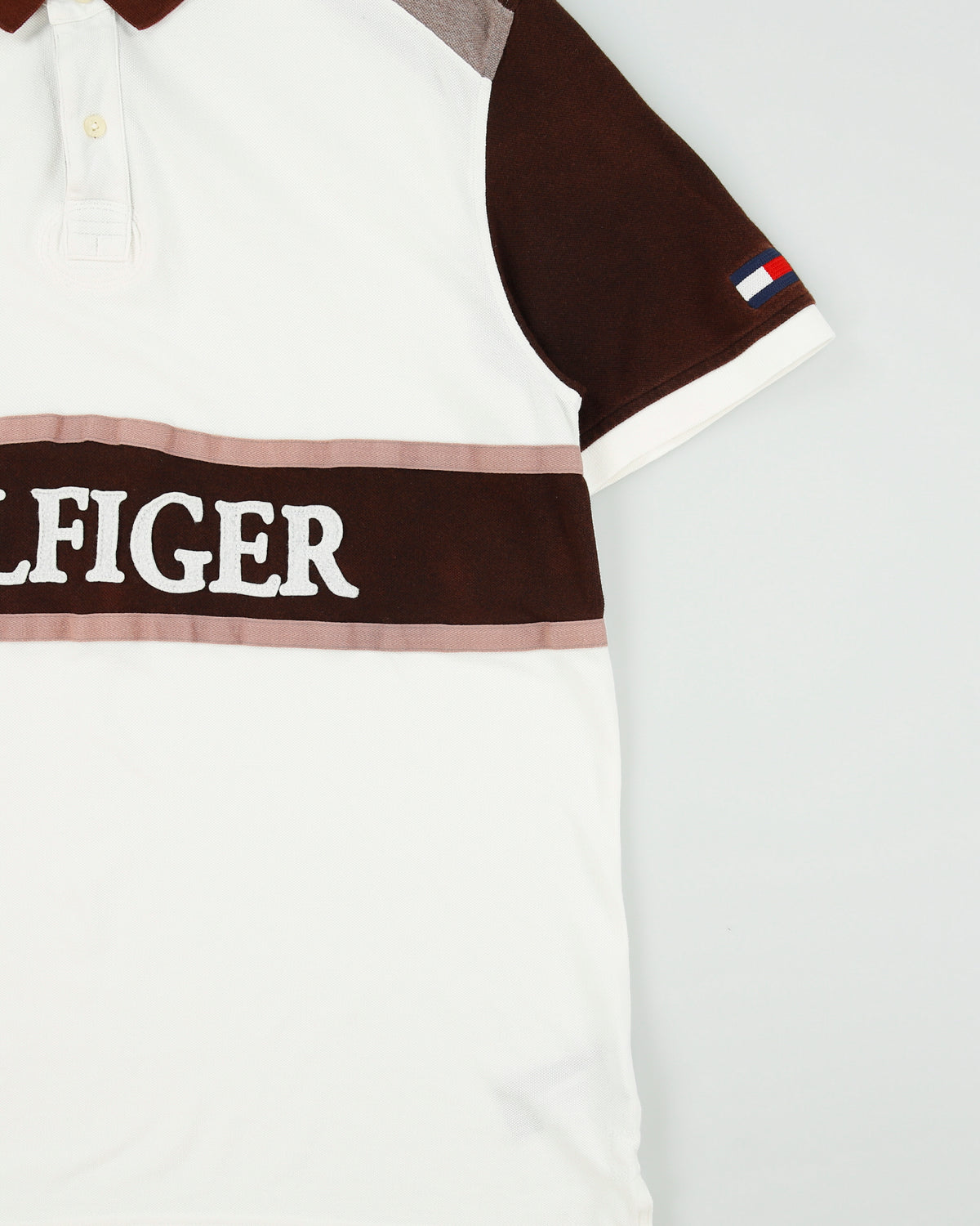 Vintage Tommy Hilfiger Embroidered Preppy Custom Fit Short Sleeve Polo Shirt - XXL