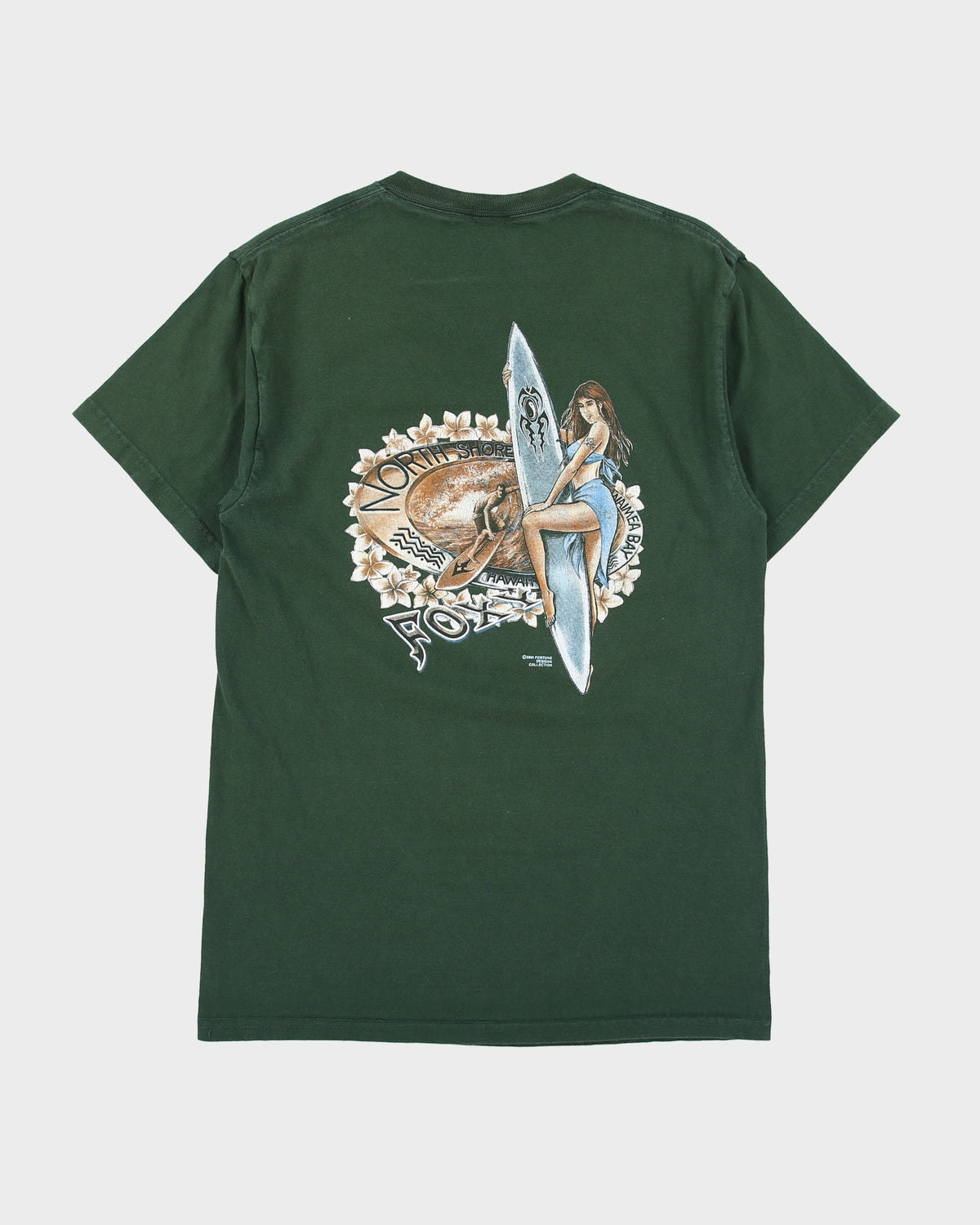 Vintage 2001 Y2K Foxy North Shore Hawaii Heavyweight Crewneck T-Shirt - M
