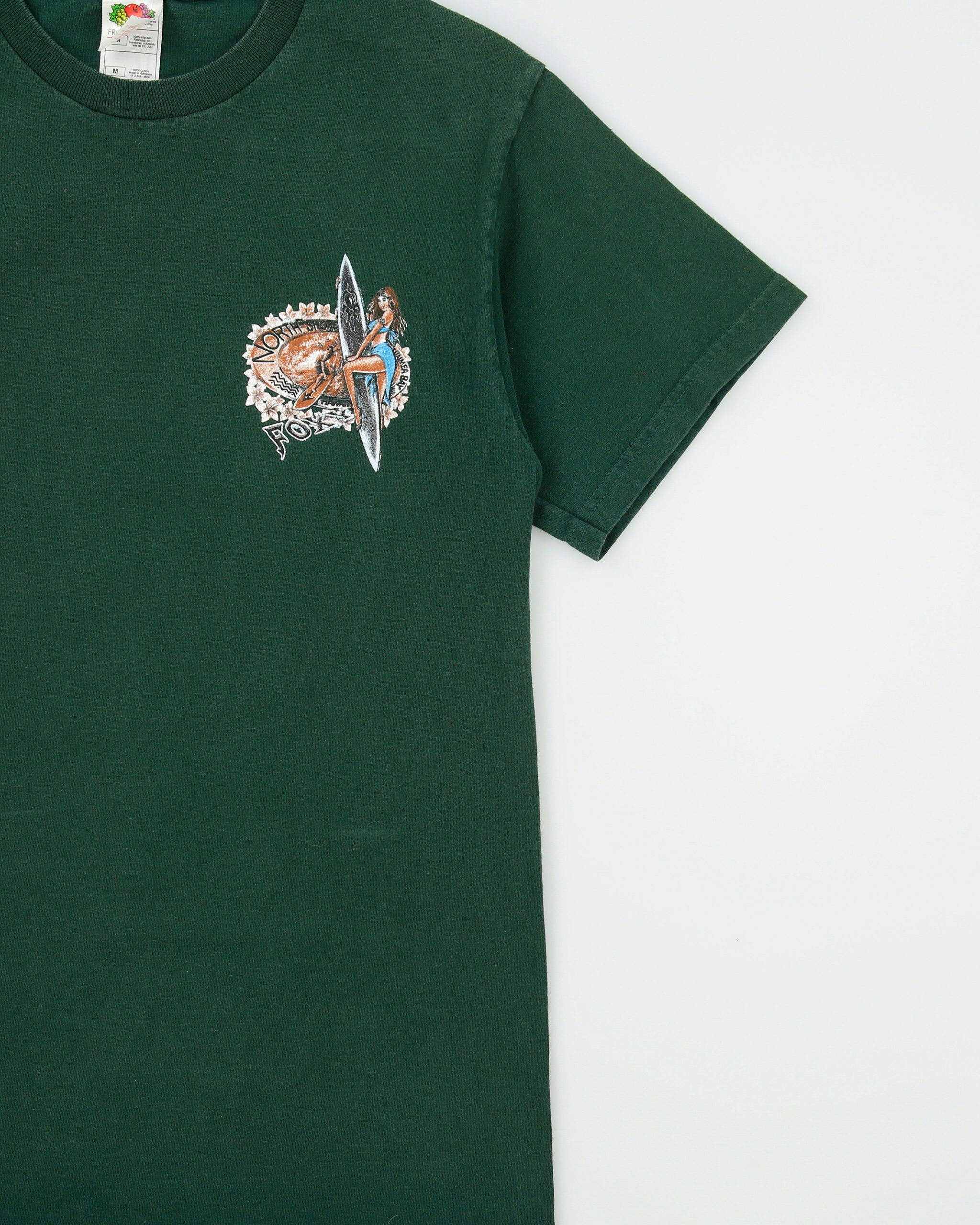 Vintage 2001 Y2K Foxy North Shore Hawaii Heavyweight Crewneck T-Shirt - M