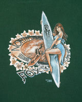 Vintage 2001 Y2K Foxy North Shore Hawaii Heavyweight Crewneck T-Shirt - M