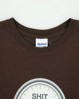Vintage Y2K 00s Comedy Fuel Gauge Heavyweight Gildan Ultra Crewneck T-Shirt - M