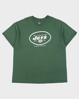 Vintage Majestic New York Jets Football Heavyweight NFL Crewneck T-Shirt - XL