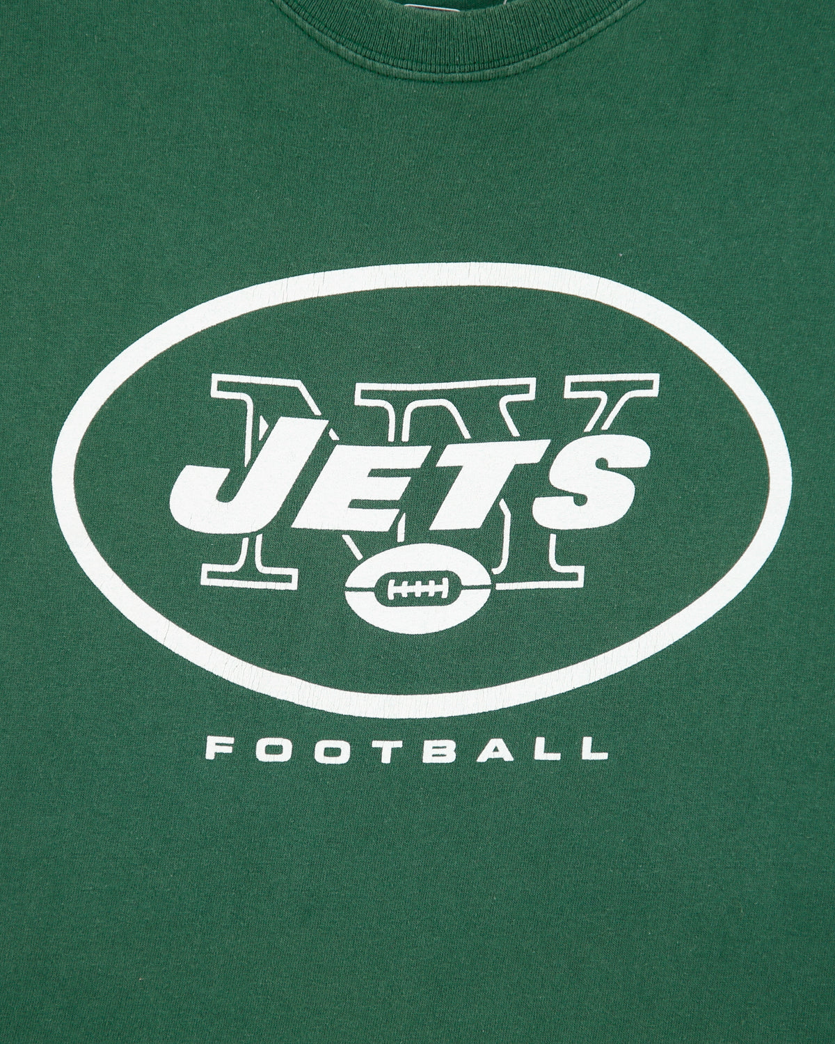 Vintage Majestic New York Jets Football Heavyweight NFL Crewneck T-Shirt - XL