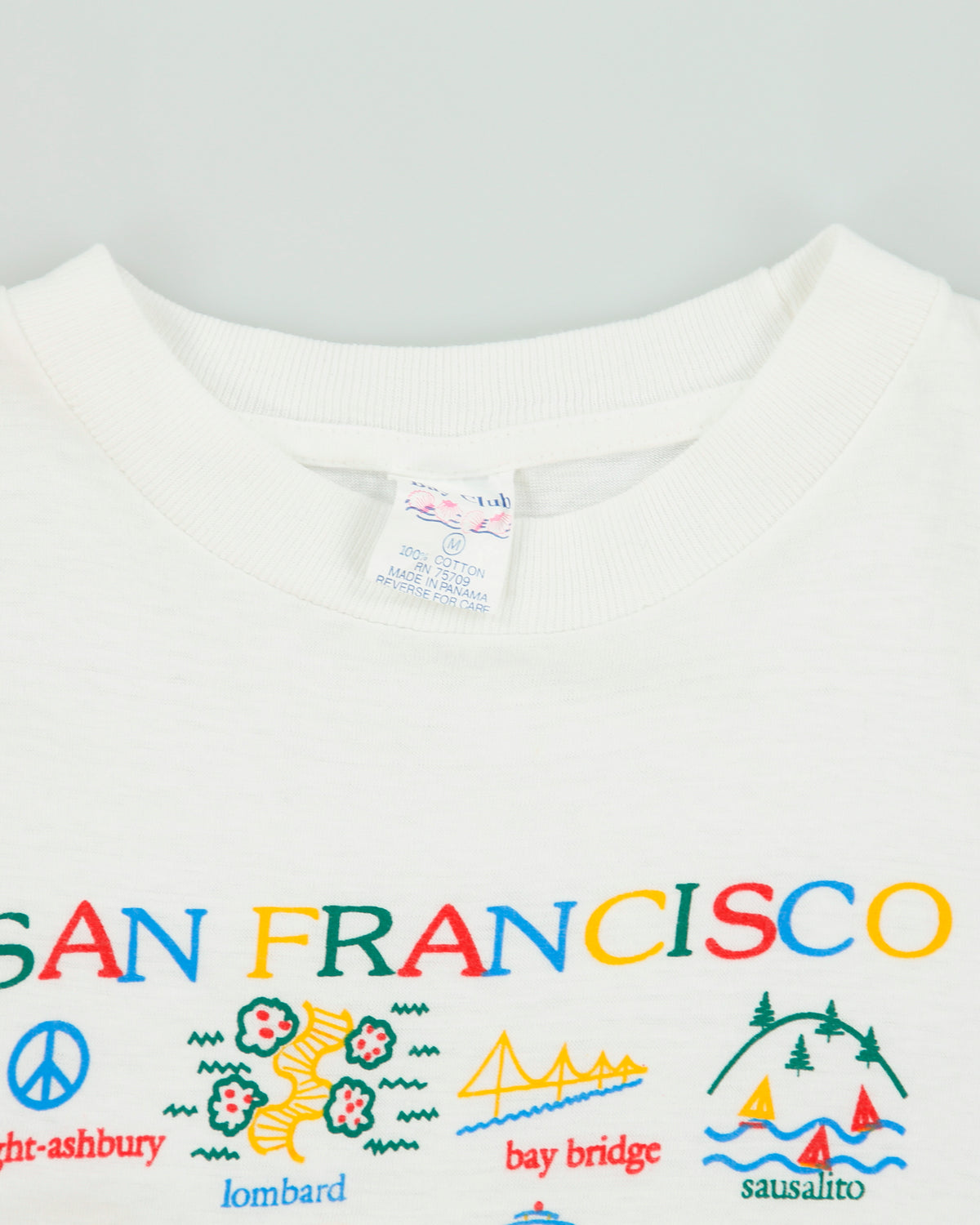 Vintage 1990s San Francisco California Heavyweight Single Stitch Crewneck T-Shirt - L