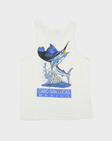 Vintage Y2K 00s Cabo San Lucas Mexico Heavyweight King Fisher Tank Top Vest - L