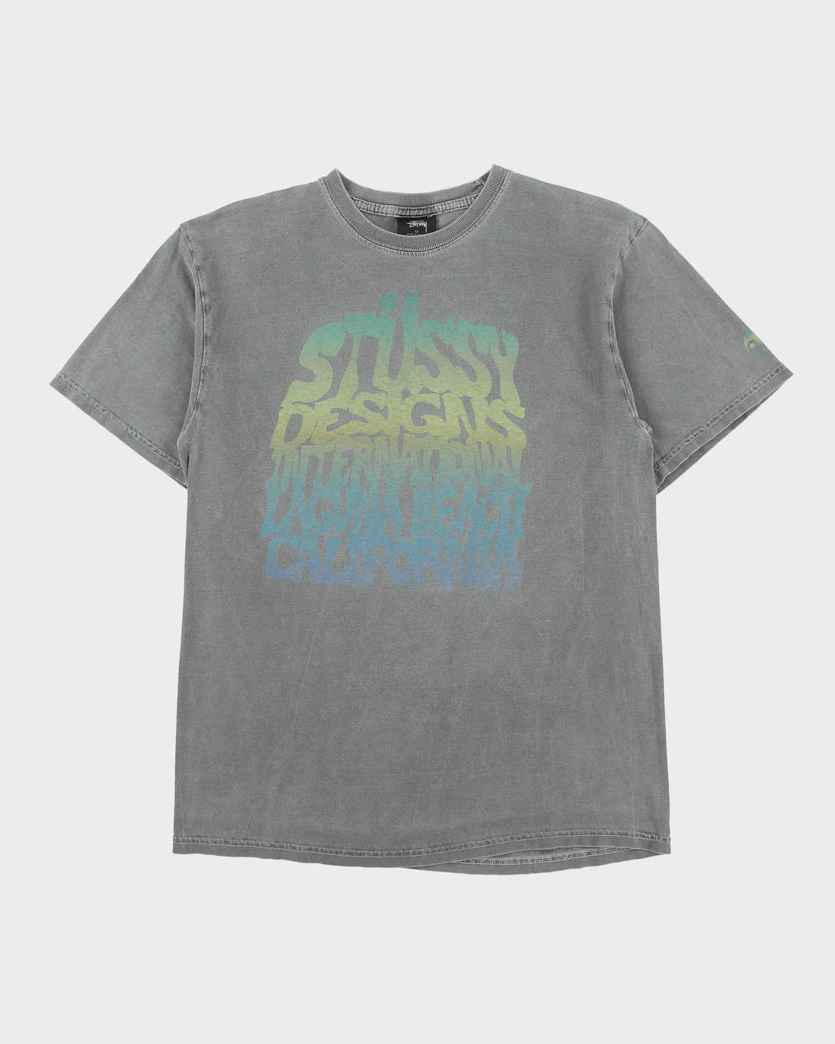 Vintage Stussy Faded Laguna Beach Heavyweight Crewneck T-Shirt - M