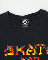 Vintage Thrasher Heavyweight Skate &amp; Destroy Flames Crewneck T-Shirt - S