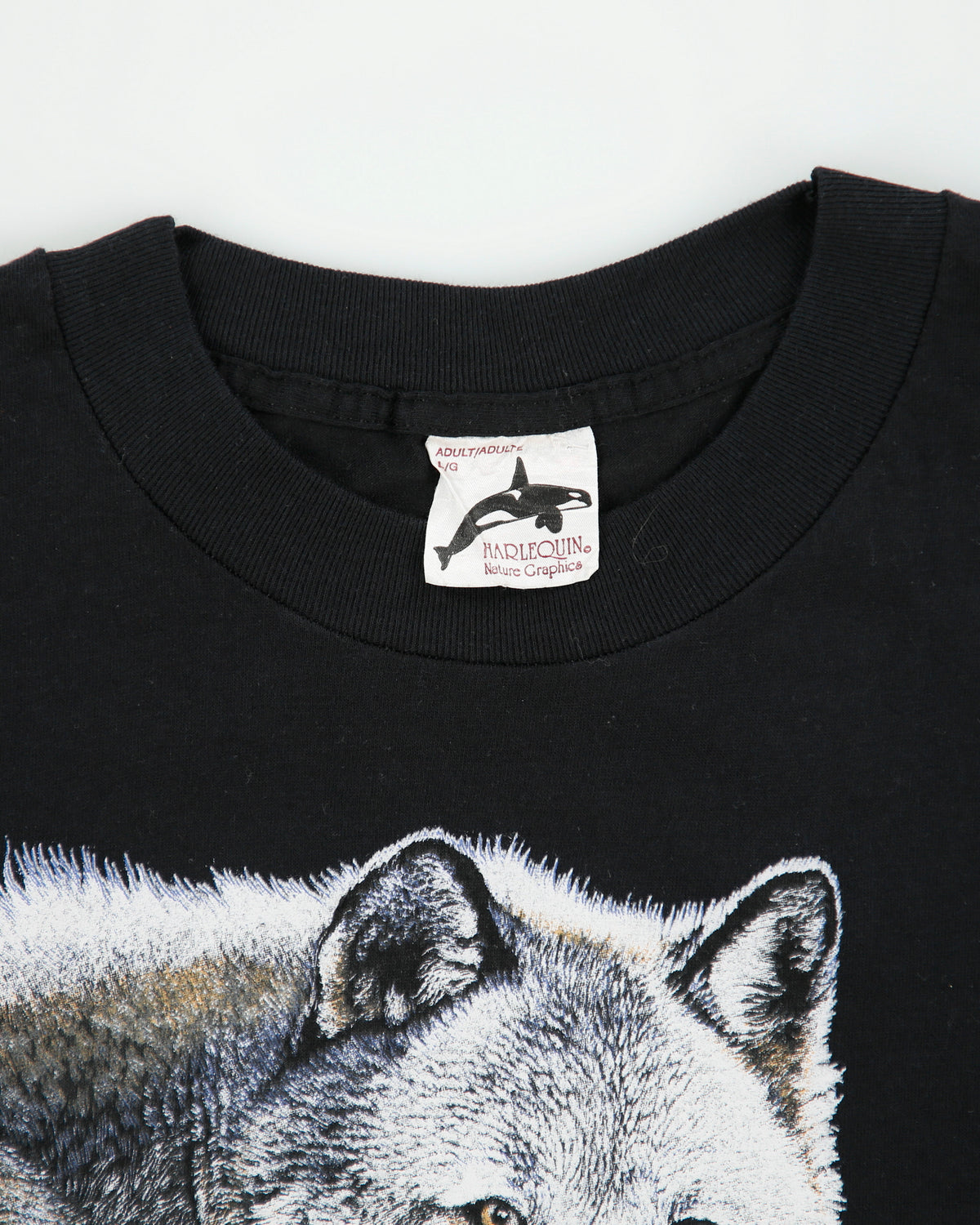 Vintage 1990 Harlequin Nature Heavyweight Nutby Mountain Single Stitch Made In America Crewneck T-Shirt - L