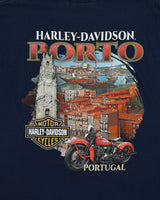 Harley Davidson Porto Portugal Heavyweight Crewneck T-Shirt - L