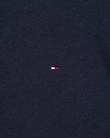 Vintage Y2K 00s Tommy Hilfiger Heavyweight Baby Blue Taped Crewneck Waffle T-Shirt - M