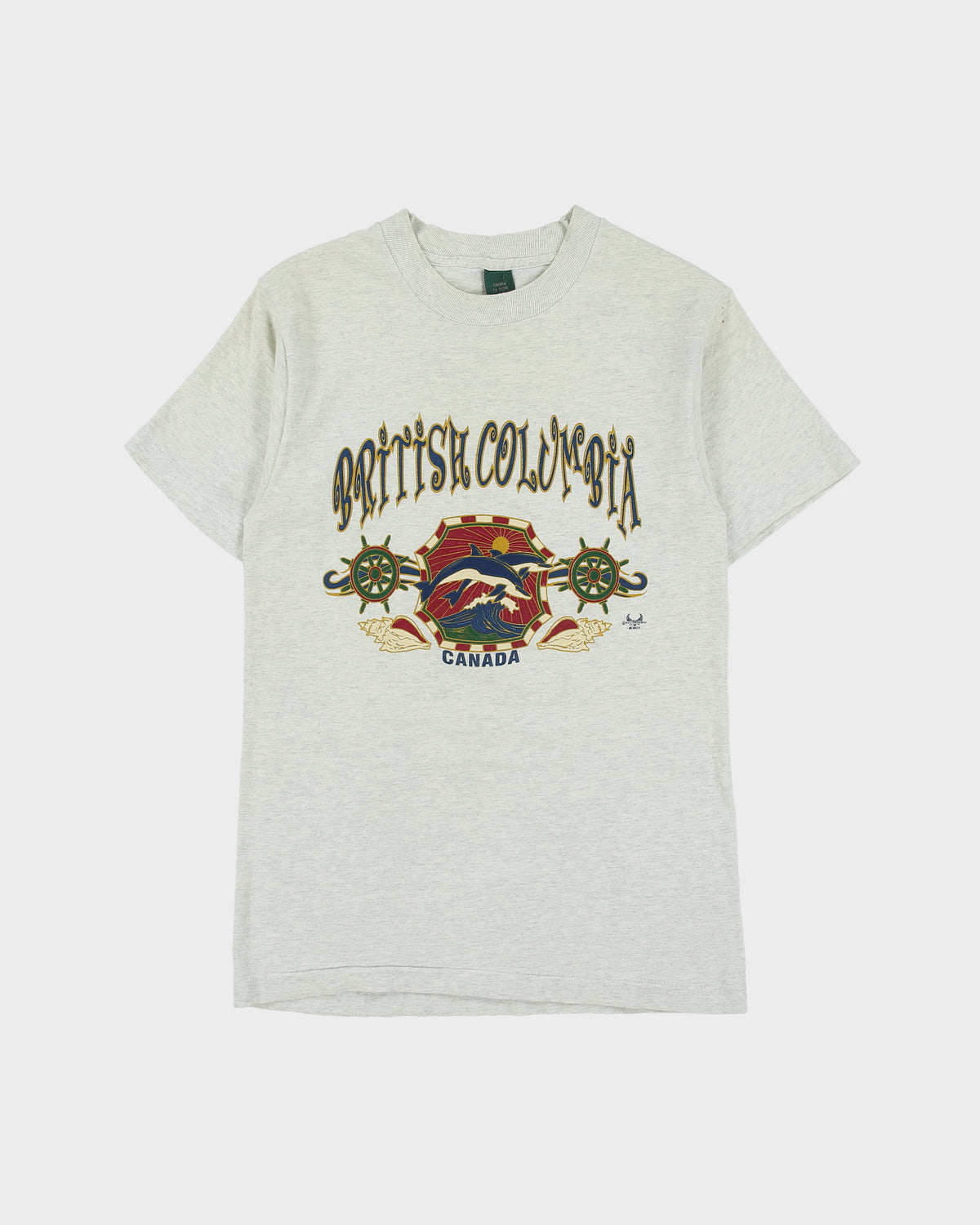 Vintage 1990s British Columbia Heavyweight Single Stitch Made In America Crewneck T-Shirt - S