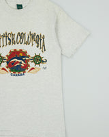 Vintage 1990s British Columbia Heavyweight Single Stitch Made In America Crewneck T-Shirt - S