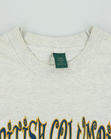 Vintage 1990s British Columbia Heavyweight Single Stitch Made In America Crewneck T-Shirt - S