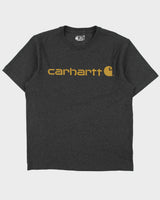 Vintage Carhartt Grey Marl Dearborn Heavyweight Loose Fit Logo Crewneck T-Shirt - M